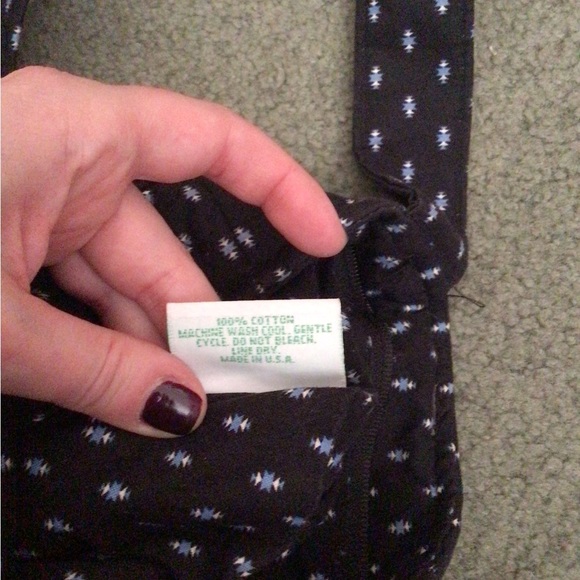 Vera Bradley Navy Printed Cross Body Bag - Picture 7 of 7